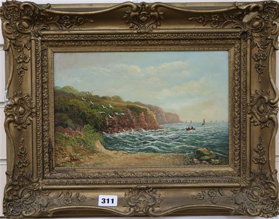 An oil on canvas by Allan, Black Gang Chine 20x29cm